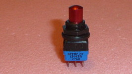 NEW 1PC APEM 13445A X768 IC PUSHBUTTON SWITCH DPDT 4A 125V MIL SPEC 6-PI... - $65.00