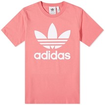 NWT Adidas Men S/small stacked Trefoil logo tee shirt hazy rose GP1022 - £14.96 GBP