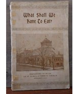 What Shall We Have to Eat 1926 Mansfield Ohio Daughters of Ruth Church C... - $23.22