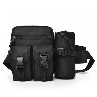 Men Canvas drop waist bags Chest pack bag for work Multifunction Shoulde... - $31.41