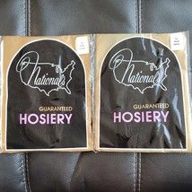 NOS Vintage Nationals Guaranteed Hosiery Pantyhose Nylon Lilac and Blue ... - $28.49