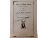 1943 Fort Sill Oklahoma Field Artillery School Graduation Exercises Program - £11.63 GBP