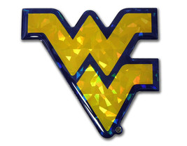 west virginia mountaineers color logo reflective car auto vinyl decal usa made - £15.63 GBP