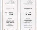 Frederick County Virginia General Highway Map and Supplement 1995 - £14.80 GBP