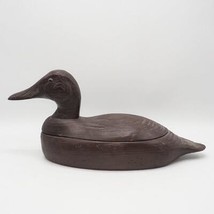 Vintage Duck Trinket Box Hollowed - $34.64