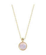 18K Gold Plated Pink Opal Pendant Necklace for Women - €10,41 EUR