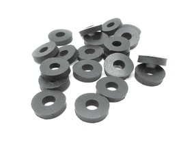 3/8&quot; ID x 1 &quot; OD x 1/4&quot; Thick  Black Rubber Flat Washers   Various Package Sizes - £10.07 GBP+