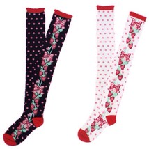 Angelic Pretty Dot Strawberry OTK Overknee Socks Lolita Kawaii Japanese Fashion - £44.70 GBP