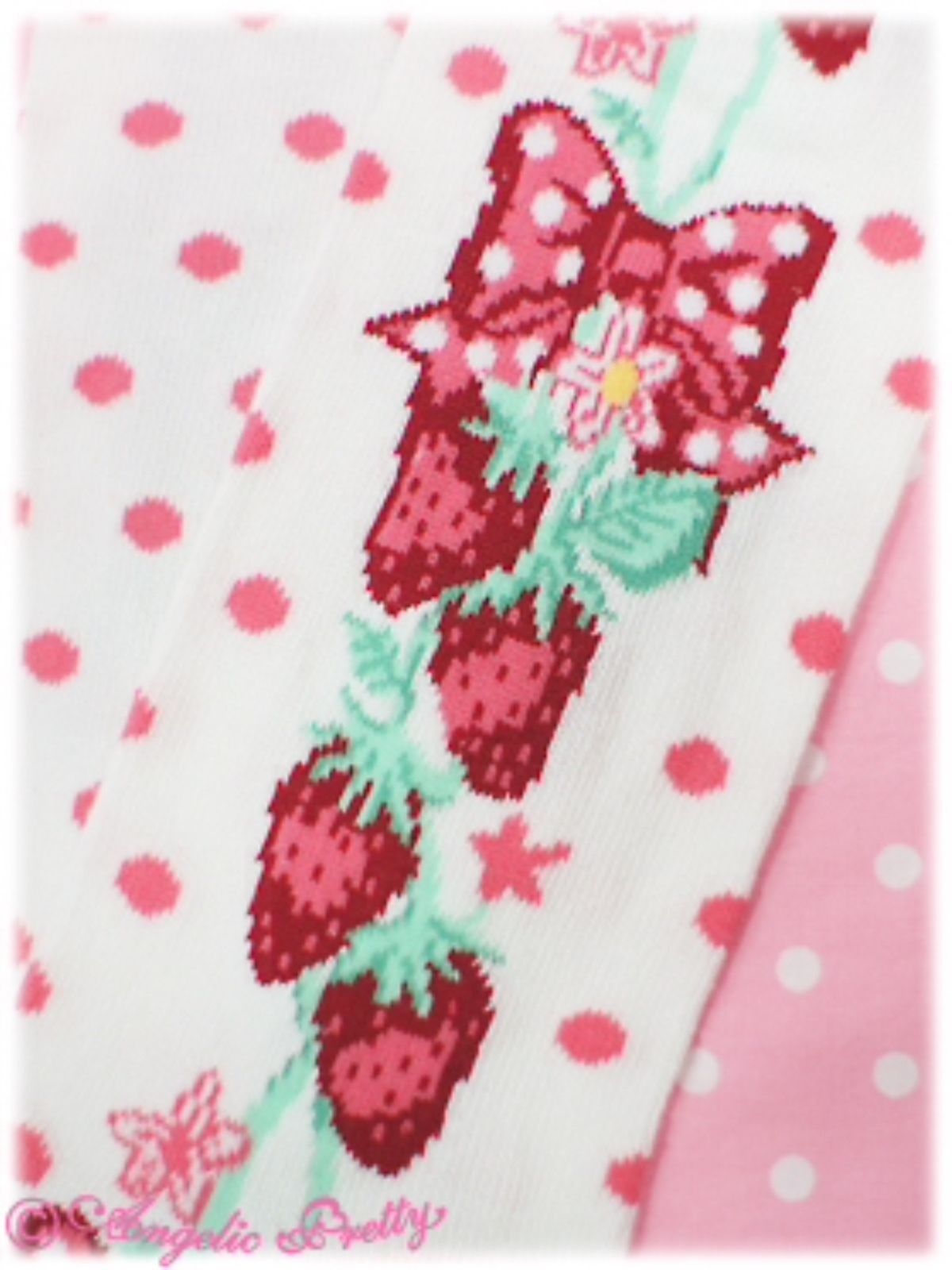 Angelic Pretty Dot Strawberry OTK Overknee and similar items Angelic Pretty Dot Strawberry OTK Overknee and similar items