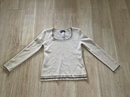 Patagonia Sweater Merino Wool Tencel Lyocell Beige Women’s size L SMALL HALL - £26.16 GBP