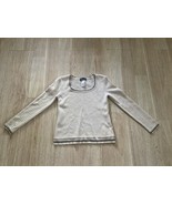 Patagonia Sweater Merino Wool Tencel Lyocell Beige Women’s size L SMALL ... - £26.08 GBP