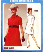 1960s Size 12 Bust 34 Bill Blass Dress Vogue Americana 2056 Pattern Designer - $18.99