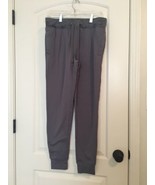 Hanes Sport Adult Gray Athletic Jogger Track Pants Pockets Size Medium - $27.16