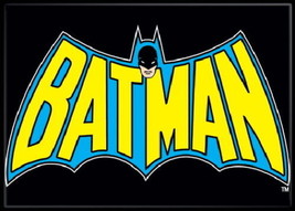DC Comics Batman 1960&#39;s Comic Book Style Cape and Name Logo Refrigerator... - £3.94 GBP