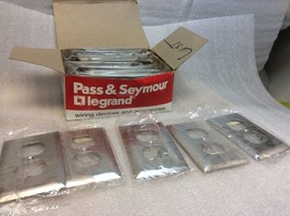 (15) STAINLESS STEEL GANG WALL PLATE DUPLEX SS8 302SS PASS &amp; SEYMOUR SS8... - $38.61