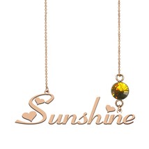 Taylor Name Necklace, Usa Name Necklace, Sunshine Name Necklace Best Christmas G - £14.17 GBP