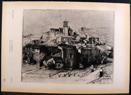 Moreau, Gardanne &amp; Beurdeley, Provins French Engraving Photogravure Print 1939 - £5.49 GBP