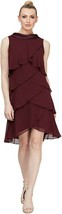 SL Fashions Tiered Chiffon Shift Dress Fig Size 10 $89 - £25.69 GBP
