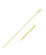 10k Yellow Gold Singapore Chain Necklace 1.0mm Width 16&quot;-18&quot; Inch Length - $1,704.22 MXN+