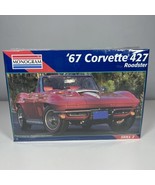 1995 Monogram 2968 &#39;67 Corvette 427 Roadster Model Car Kit Factory Seale... - $27.71