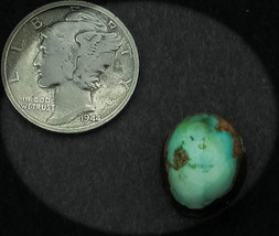 9.5 cwt. Rare Vintage High Dome Royston Turquoise Cabochon - £36.24 GBP