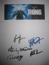 The Thing Signed Movie Film Screenplay Script Autographs Kurt Russell John Carpe - £15.95 GBP