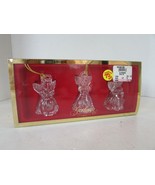 GORHAM CRYSTAL ANGEL ORNAMENT SET OF 3 MADE IN GERMANY 2.75&quot;H BOXED - €12,69 EUR