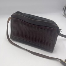 JACK GEORGES Crossbody Purse Brown Leather Bag - £46.68 GBP