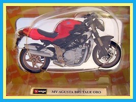 Mv Agusta Brutale Oro ,Burago 1/18 Diecast Motorcycle Collector&#39;s  Model , New - £20.38 GBP