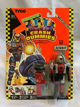 1992 Tyco Crash Dummies &quot;JUNKMAN &amp;TIRE LAUNCHER&quot; Action Figure in Bliste... - $39.55