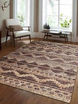 Glitzy Rugs UBSJ00021S0401A9 5 x 8 ft. Hand Knotted Sumak Jute Eco-Friendly Orie - £166.78 GBP