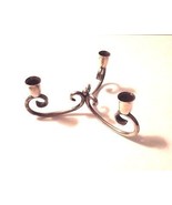 E. Dragsted Candle Holder With Scroll Design Signed Denmark - $24.07