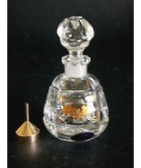 Handcut German/French  Lead Crystal  Perfume Bottle,Mint #155 - £75.71 GBP