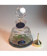 Handcut German/Paris  Lead Crystal  Perfume Bottle,Irrisdecent bottom + ... - £75.71 GBP