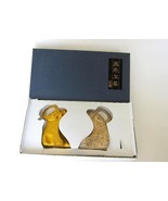 Japanese Gold &amp; Silver Ram/Goat Bottle  Openers in Gift Box,Old New Stock - $470.20 MXN