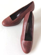 Vintage  Designer Perry Ellis Italian Snake Skin  Heels 2 1/2 &quot;,Old New Stock - £43.52 GBP