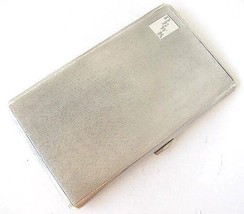 Antique Sterling Silver Art Deco English  Cigarette Case with Goldwash,6.58 toz - £312.11 GBP