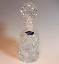 Handcut German Lead Crystal perfume bottle with Golden Funnel,Mint condi... - $150.00