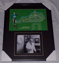 KFC Colonel Harland Sanders Signed Framed Kentucky Map &amp; Photo Display 1968 - $989.99