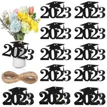 24 Pieces Glitter 2023 Cutouts Tags Decorations Double Side 2023 Graduation Cent - $13.99