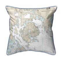 Betsy Drake Frenchman and Blue Hill Bays, ME Nautical Map Small Corded Indoor - £38.91 GBP