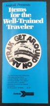 Vintage 1970s Amtrak Branded Memorabilia Brochure Pamphlet Frisbee Cups - $9.49
