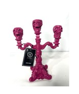 Martha Stewart Hot Pink Skull Candleholder Halloween - $702.79 MXN