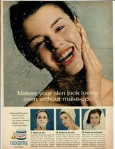 1963 Noxema Vintage Print Ad Makes Your Skin Look Lovely Even Without Make-Up - £10.03 GBP