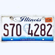 2019 United States Illinois Land of Lincoln Passenger License Plate S70 4282 - £14.85 GBP