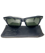 VTG Ray Ban Wayfarer II Sunglasses Bausch + Lomb USA Black Frame 80s Cas... - £211.57 GBP