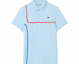 Lacoste Line Point Polo T-Shirts Men&#39;s Tennis Tee Sports Sky NWT DH73625... - £100.91 GBP