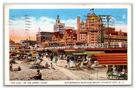 The Lido Marlborough -Blenheim Hotel Atlantic City NJ Linen Postcard Y11 - £1.51 GBP