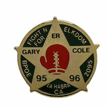 Gary Cole La Habra California Elks Lodge 2095 Benevolent Order Enamel Ha... - $9.95