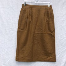 Haberdashery Collection By Personal Size 10 Brown Pleated Pencil Skirt 8... - £23.73 GBP